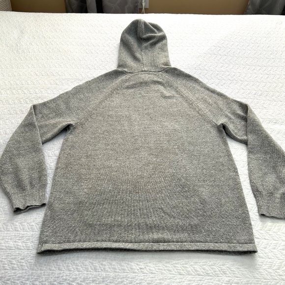 J.Crew Men’s Cotton-Wool Sweater Hoodie in Med Heather Gray Size Med - Picture 5 of 12